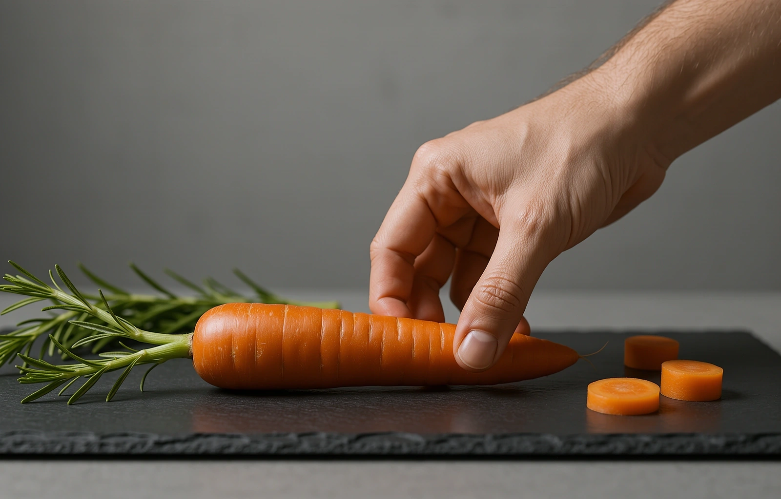 Frische Schweizer Zutaten in minimalistischer Komposition